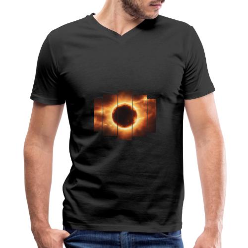 Eclipse Beyond Worlds - Men's Premium Organic V-Neck T-Shirt