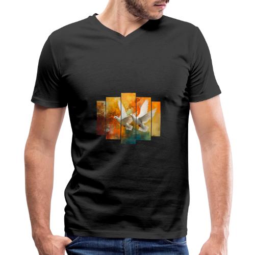 Wings of Peace - Men's Premium Organic V-Neck T-Shirt