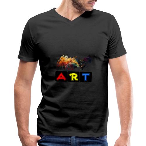 Pulse of Art - Men's Premium Organic V-Neck T-Shirt