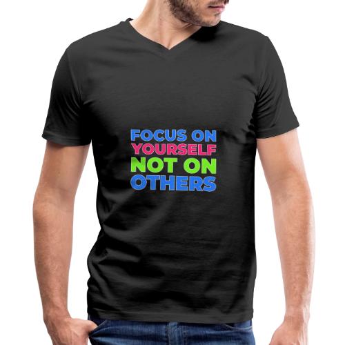 Eyes on You - Men's Premium Organic V-Neck T-Shirt