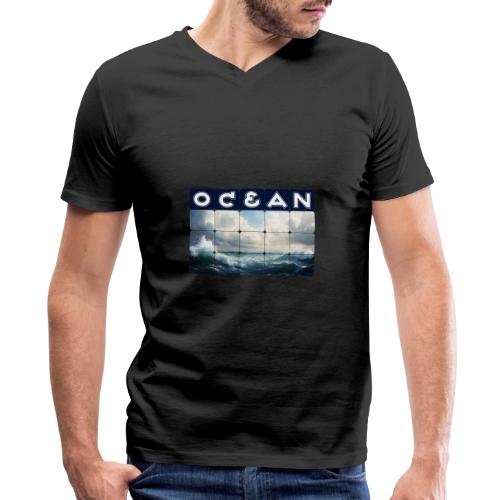 Ocean: Waves of Fury - Men's Premium Organic V-Neck T-Shirt