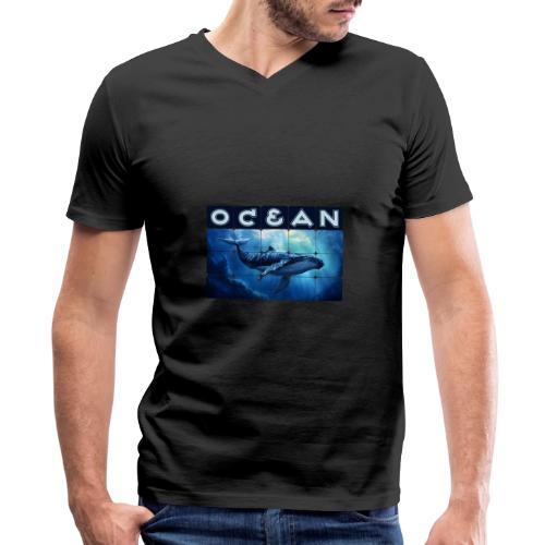 Ocean Titan - Men's Premium Organic V-Neck T-Shirt