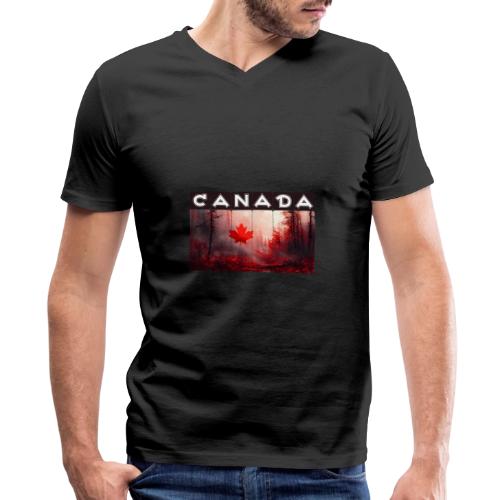 Canada Nature Vibes - Men's Premium Organic V-Neck T-Shirt