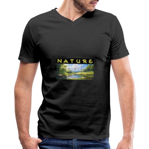 Nature: Springtime Serenity - Men's Premium Organic V-Neck T-Shirt