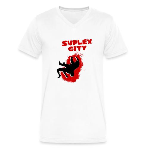 Suplex City (Womens) - Men's V-Neck T-Shirt by Bella + Canvas
