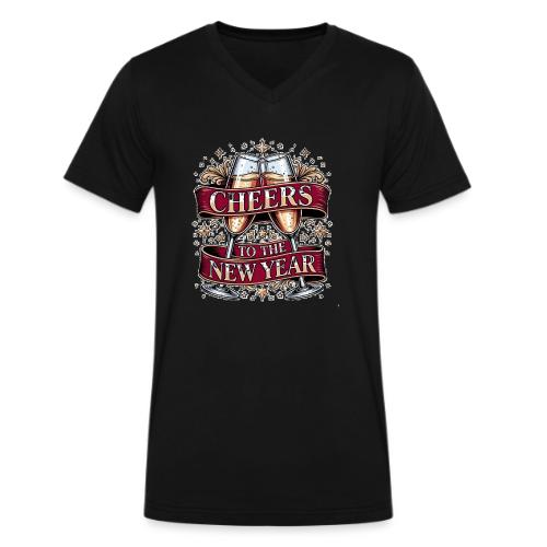 New Year's Champagne T-Shirt - Men's V-Neck T-Shirt by Bella + Canvas