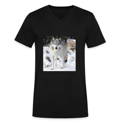 Canis lupus occidentalis - Men's V-Neck T-Shirt by Canvas