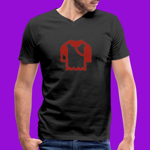 Logo outline - Men's Premium Organic V-Neck T-Shirt