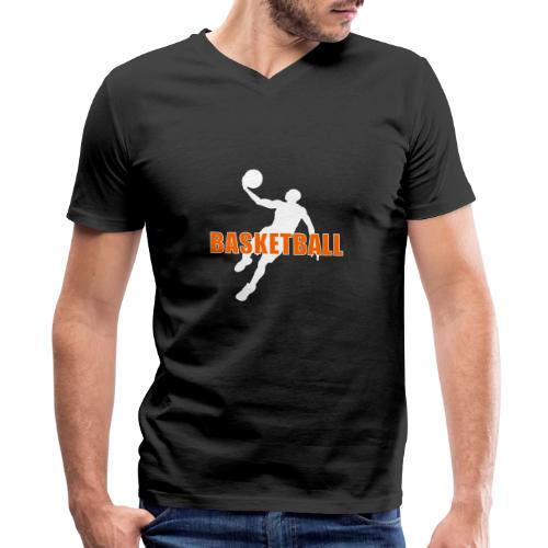 Slam Dunk Motion - Men's Premium Organic V-Neck T-Shirt