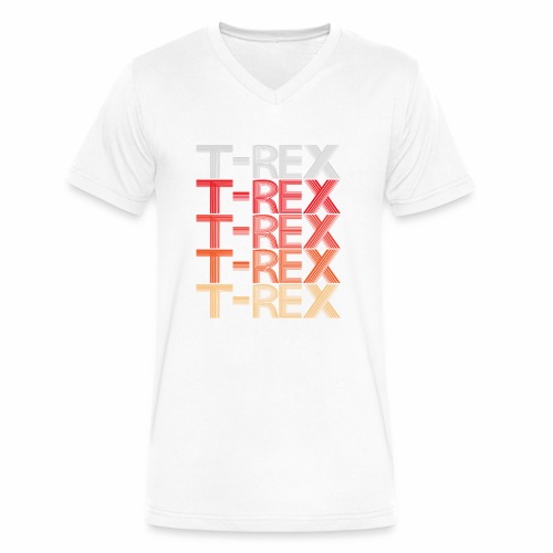 T-REX Tyrannosaur Prehistoric Predator Archeology. - Men's V-Neck T-Shirt by Canvas