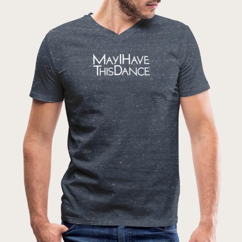 MAYI white logo - Men's V-Neck T-Shirt by Canvas