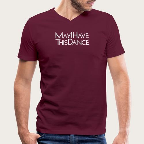 MAYI white logo - Men's V-Neck T-Shirt by Canvas