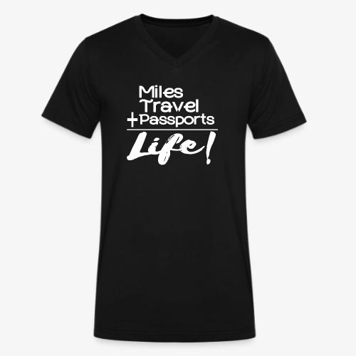 Travel Is Life - Men's V-Neck T-Shirt by Bella + Canvas