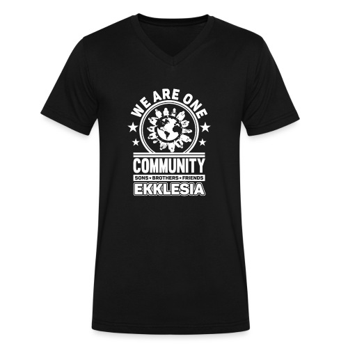 WAO-Global Community - Women's Long Sleeve -T-Shir - Men's V-Neck T-Shirt by Canvas
