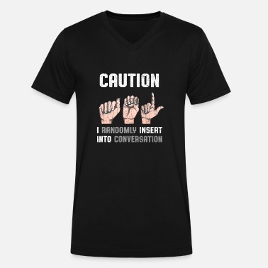 Sign Language Apparel Deaf Awareness ASL Funny Gif' Men's T-Shirt |  Spreadshirt