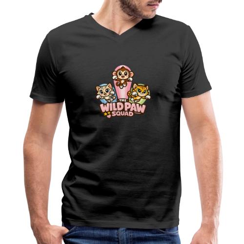 Wild Paw Squad Cute Animal Friends - Men's Premium Organic V-Neck T-Shirt
