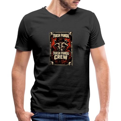 Midnight Forager Raccoon Mushroom Hunter - Men's Premium Organic V-Neck T-Shirt
