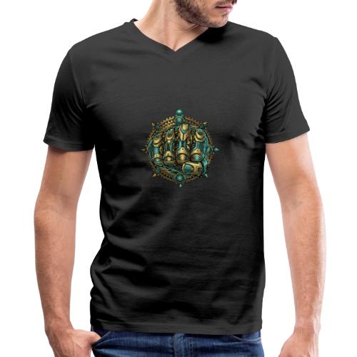 Cyberpunk Power Robot Hand - Men's V-Neck T-Shirt by Bella + Canvas
