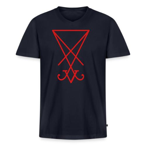 Lucifer Sigil - Men's V-Neck T-Shirt by Bella + Canvas