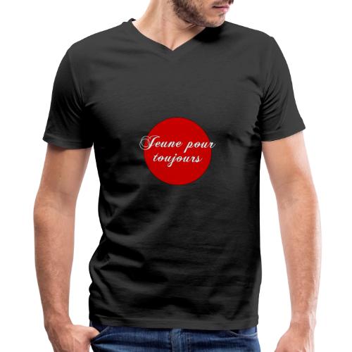 Jeune pour toujours - Men's Premium Organic V-Neck T-Shirt