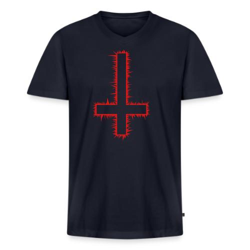 Inverted Cross - Men's V-Neck T-Shirt by Bella + Canvas