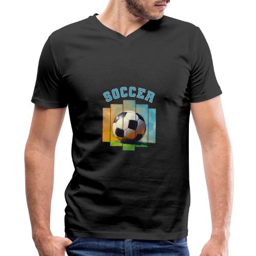 Soccer Ball Vibes - Men's Premium Organic V-Neck T-Shirt