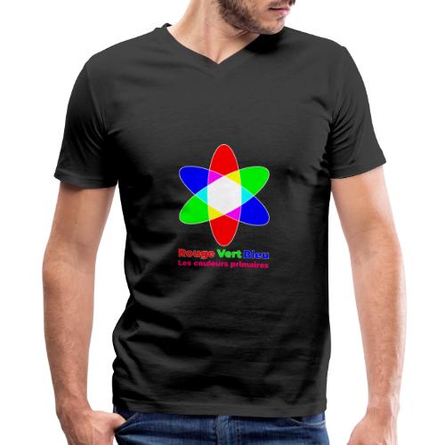 RGB Primary Colors - Men's Premium Organic V-Neck T-Shirt