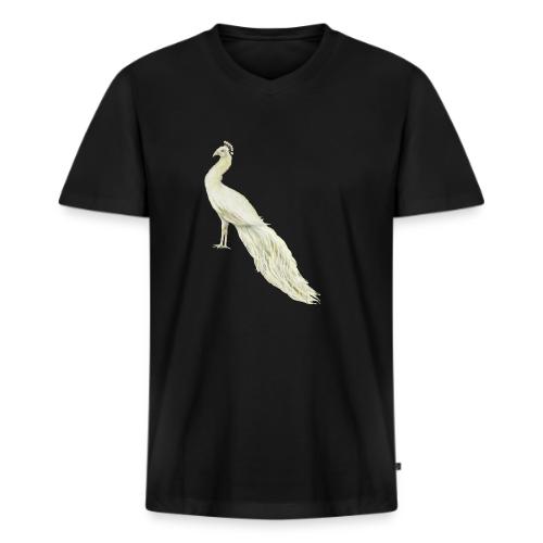 White peacock - Men's Premium Organic V-Neck T-Shirt