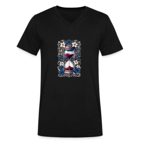 Our Moments Defy Time Hourglass Gifts T-Shirt - Men's V-Neck T-Shirt by Bella + Canvas
