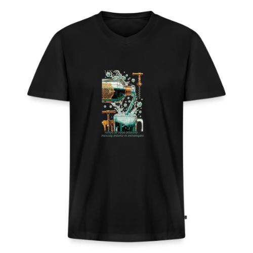 Potion of Poor Decisions Bottle Graphic Tee - Men's Premium Organic V-Neck T-Shirt