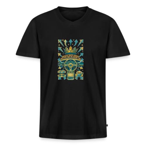 Backseat Driver T Shirt, Funny Dad Gift - Men's Premium Organic V-Neck T-Shirt
