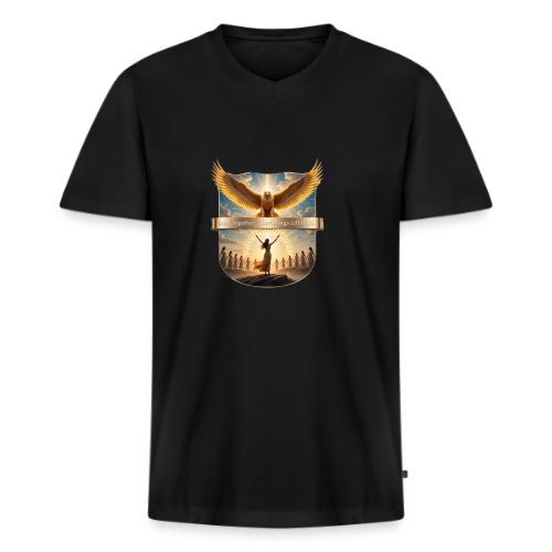 Women’s Day Eagle Matriarch T Shirt,, Gift for Mom - Men's Premium Organic V-Neck T-Shirt