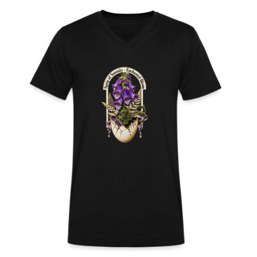 Spring Serenity Foxglove Tee, Easter Gift for wife - Men's V-Neck T-Shirt by Bella + Canvas