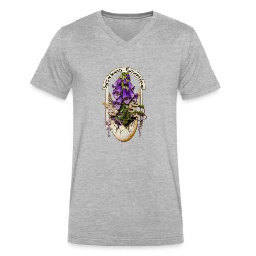 Spring Serenity Foxglove Tee, Easter Gift for wife - Men's V-Neck T-Shirt by Bella + Canvas