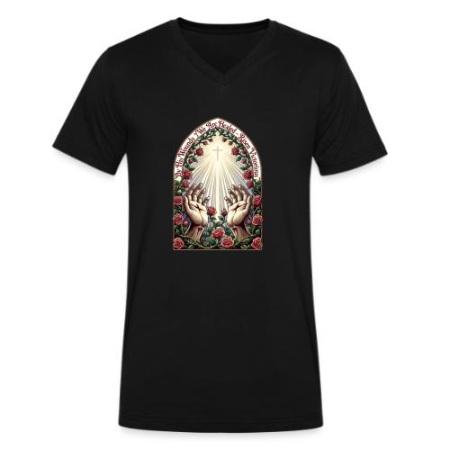 Easter By His Wounds Healed T Shirt, Renewal Gift - Men's V-Neck T-Shirt by Bella + Canvas
