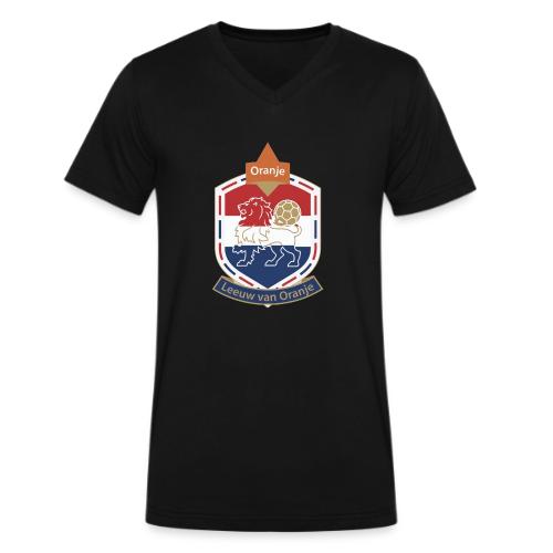 Netherlands Lion Crest T-Shirt, Dutch Badge Gift - Men's V-Neck T-Shirt by Bella + Canvas