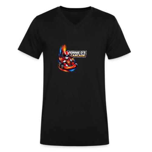 Carcadelogoracer1 - Men's V-Neck T-Shirt by Bella + Canvas