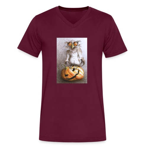Vampire Owl - Men's V-Neck T-Shirt by Canvas