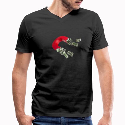 Money Magnet - Men's V-Neck T-Shirt by Canvas