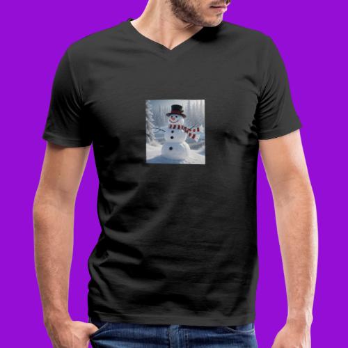 Frosty - Men's V-Neck T-Shirt by Bella + Canvas
