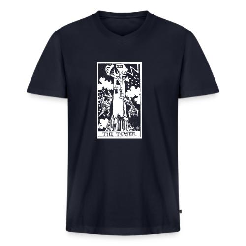 The Tower - Men's V-Neck T-Shirt by Bella + Canvas