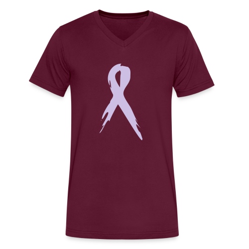 awareness_ribbon - Men's V-Neck T-Shirt by Canvas