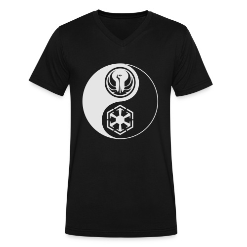 Star Wars SWTOR Yin Yang 1-Color Light - Men's V-Neck T-Shirt by Canvas
