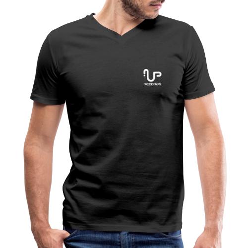 UP Records Modern Logo + Classic Logo - Men's V-Neck T-Shirt by Canvas