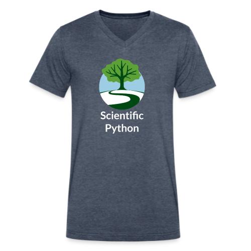 scientific python full color logo tee - Men's V-Neck T-Shirt by Bella + Canvas