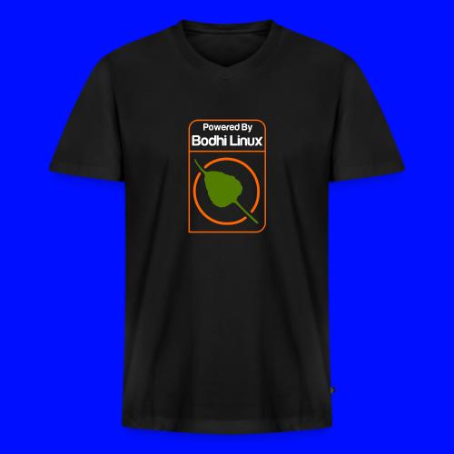 Powered by Bodhi Linux - Men's Premium Organic V-Neck T-Shirt