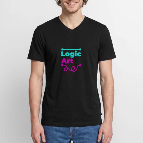 Art vs Logic - Men's Premium Organic V-Neck T-Shirt