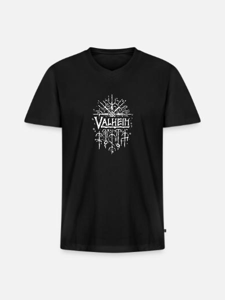 Valheim - Men's Premium Organic V-Neck T-Shirt - black