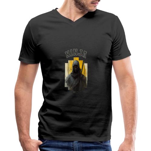 Silent Ninja Code - Men's Premium Organic V-Neck T-Shirt