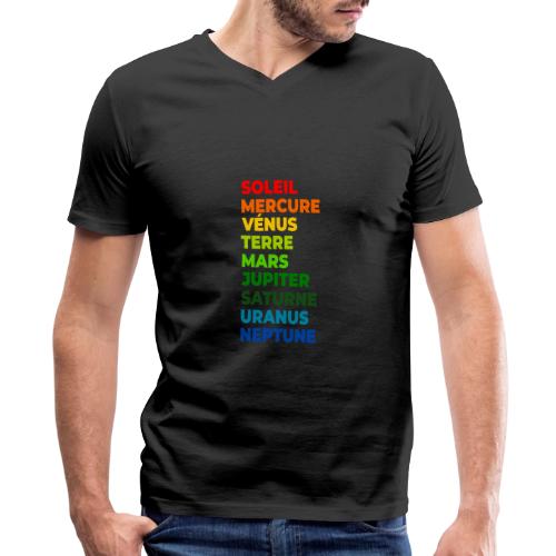 Solar System in Color - Men's Premium Organic V-Neck T-Shirt